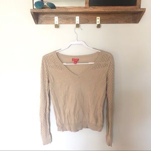 Elle tan sweater